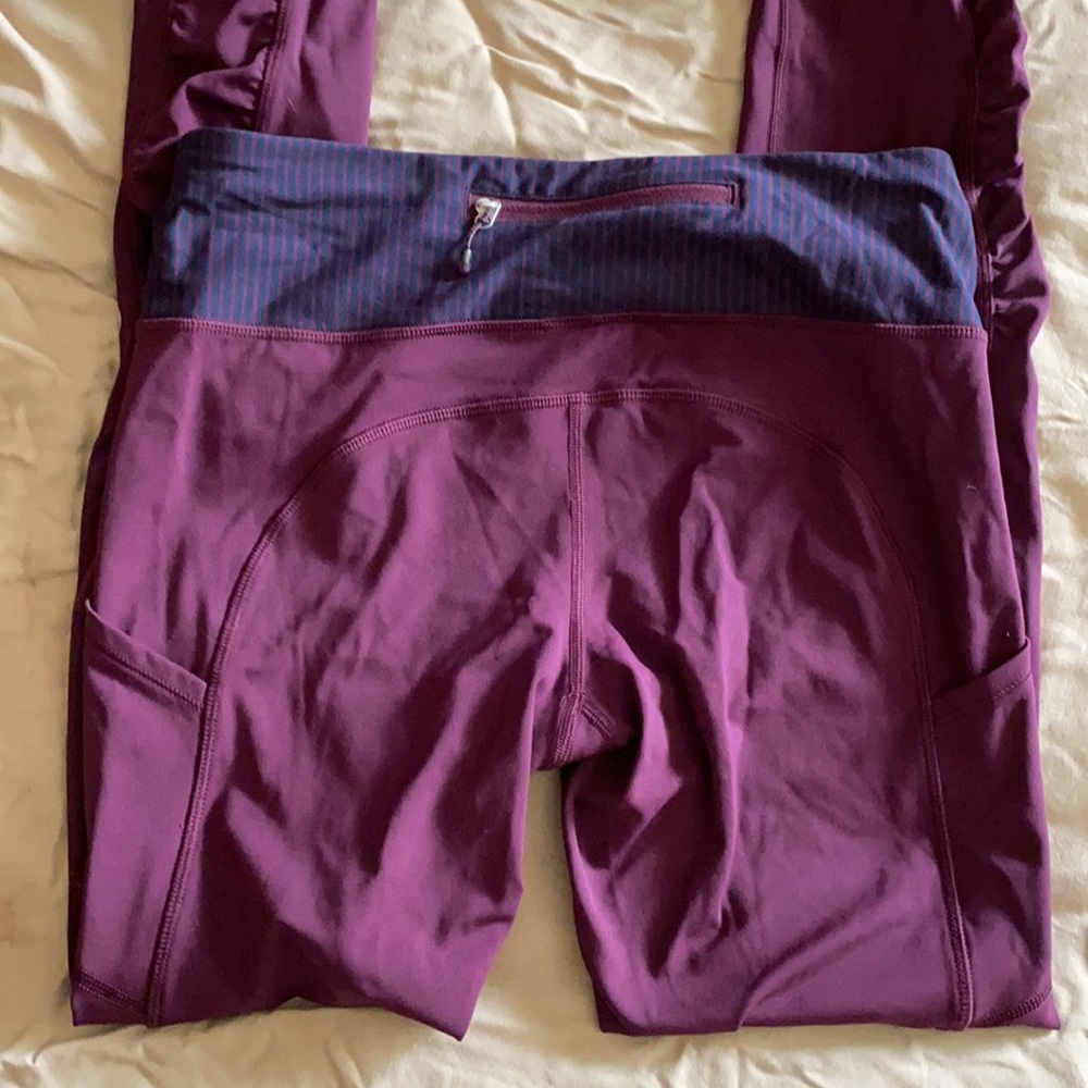 Lululemon Run Tights Pockets Rouchung - Picture 7 of 8